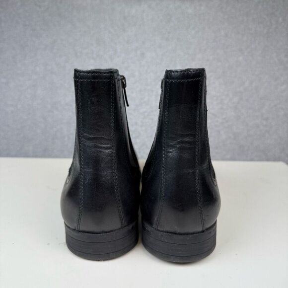 Cole Haan Signature Men's 7.5 Black Leather Side Zipper Ankle Booties Boots - Picture 5 of 10
